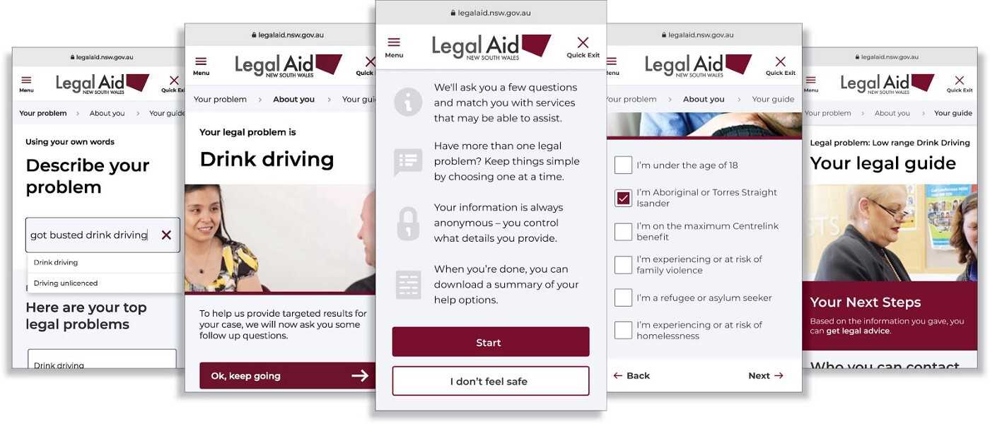 Legal aid triage tool